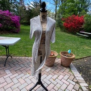 One A Beautiful and light long beige duster size M